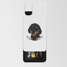 Cute semi realistic puppy Android Card Case
