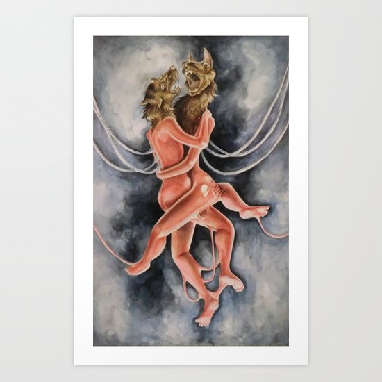 Snarled into Each Other Art Print