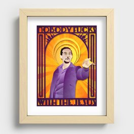 Nobody Fucks with the Jesus Recessed Framed Print