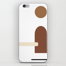 Abstract Figure Print Composition 17, Modern Art V1 iPhone Skin