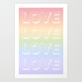 LOVE 4 EVER Art Print