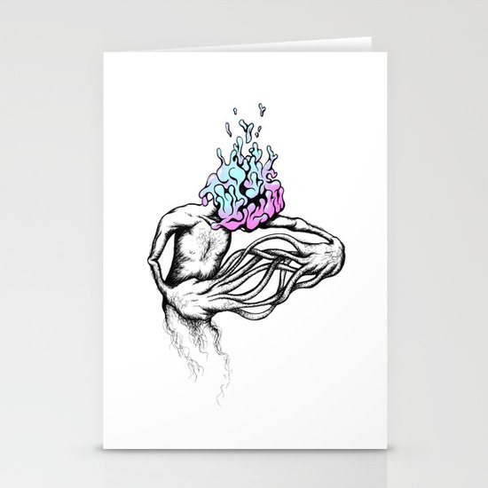 Gathering My Thoughts for the Night Stationery Cards