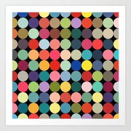 Colorful Dots Art Print