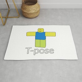 Oof Rugs For Any Room Or Decor Style Society6 - t pose roblox noob