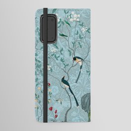 Chinoiserie Aqua Turquoise Garden Fresco & William Morris Art Android Wallet Case