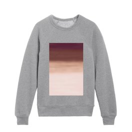 Hand Painted  Pastel Pink Terracotta Watercolor Ombre Brushstrokes Kids Crewneck