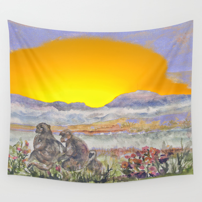 African Sun Family Wall Tapestry By Crismanart Society6
