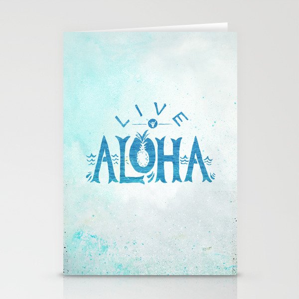 Live Aloha Stationery Cards
