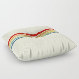 Takaakira - Classic Rainbow Retro Stripes Floor Pillow