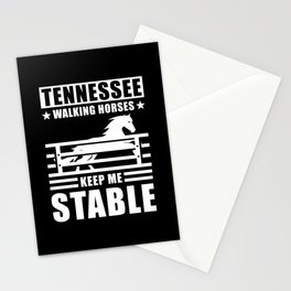 Tennessee Walking Horses keep me Stable Stationery Card