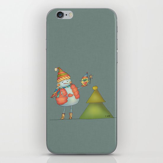 Friends keep warm - greyish iPhone & iPod Skin