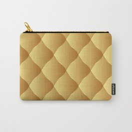 Trendy Royal Gold Leather Collection Carry-All Pouch