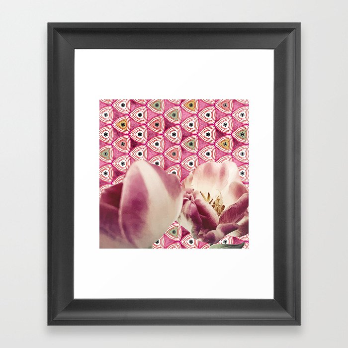 chiang candies & tulips Framed Art Print