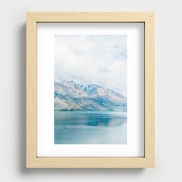 New Zealand blue hues Recessed Framed Print