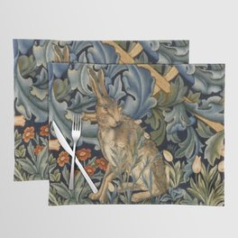 William Morris Forest Rabbit Floral Art Nouveau  Placemat