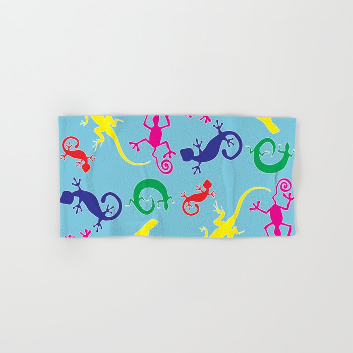 Colorful Reptiles Hand & Bath Towel