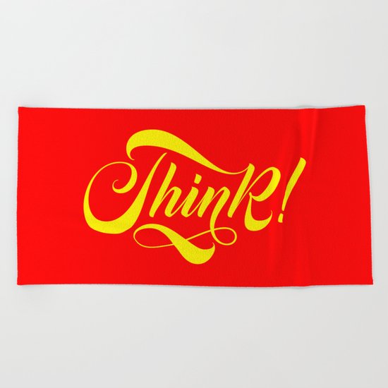 Think! Beach Towel