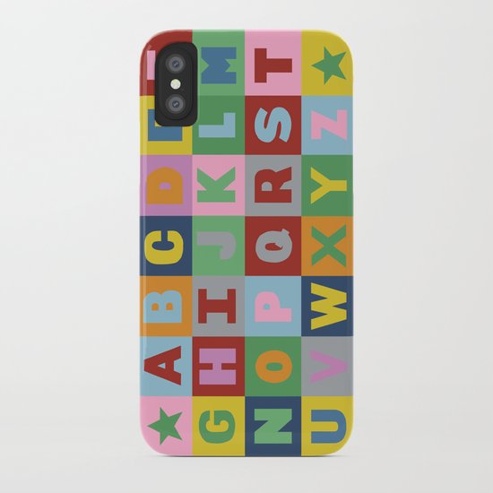 Alphabet iPhone Case