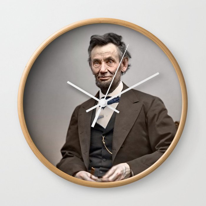 Abraham Lincoln Painting Wall Clock