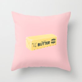The Butter The Better Throw Pillow