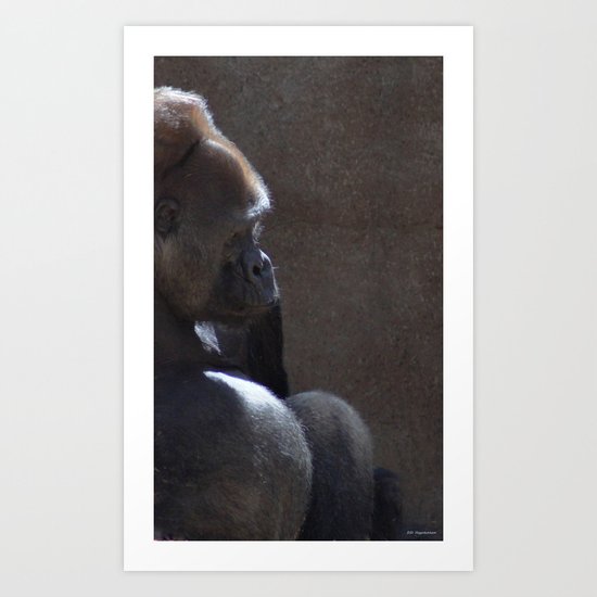 Profile Of Sadness Art Print