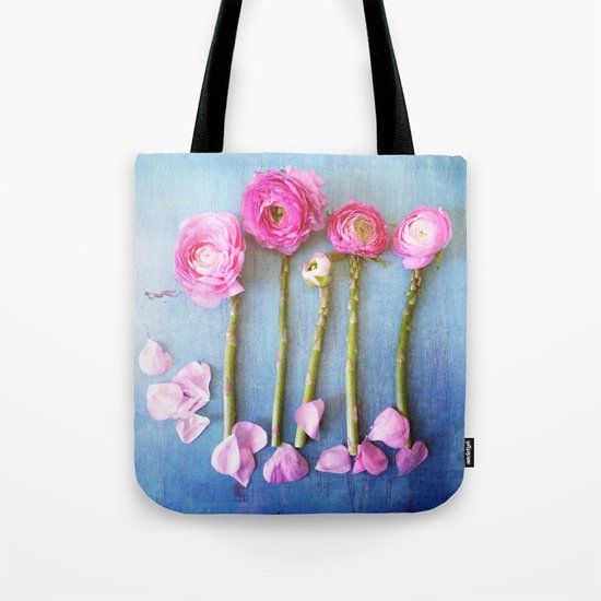 Wild Flowers and Spring Asparagus Tote Bag