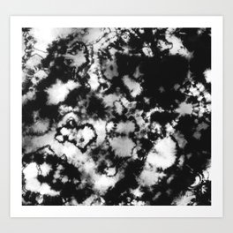 Shibori Black & White Art Print