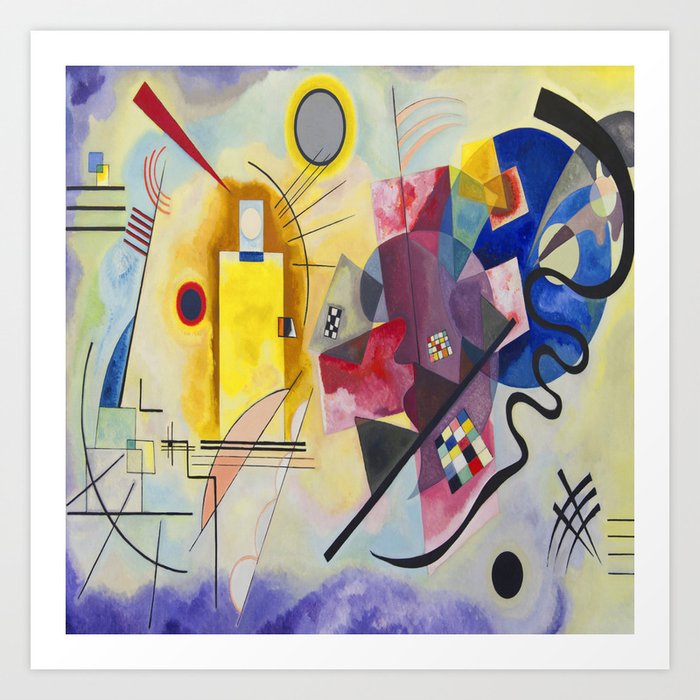 Wassily Kandinsky yellowredblue Art Print by nobelart Society6