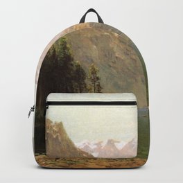 View Of Lake Tahoe Looking Across Emerald Bay 1874 By Thomas Hill Reproduction Peaceful Aesthetic Backpack