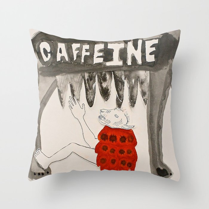 Caffeine Throw Pillow