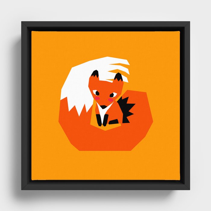 Red Fox Framed Canvas