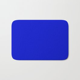 Solid ultramarine bright blue Bath Mat | Solidvividblue, Solidsapphireblue, Solidvibrantblue, Neonblue, Brightblue, Royalblue, Solidrichblue, Cobaltblue, Solidblue, Solidneonblue 