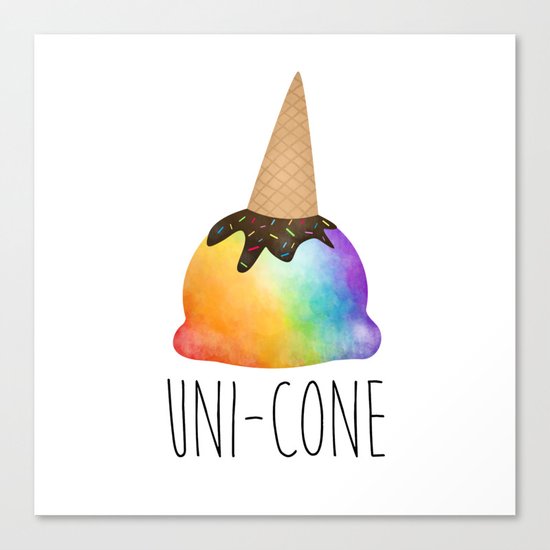 Uni-cone Canvas Print