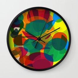 The Green Life Abstract Art Wall Clock