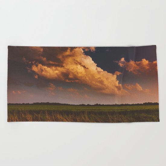 Touch The Sky Beach Towel