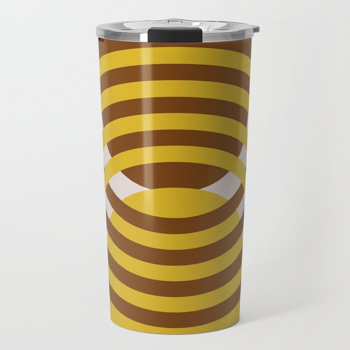 Arches Composition in Brown and Yellow Travel Mug