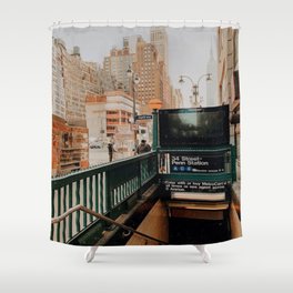 NYC subway Shower Curtain