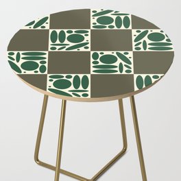 Geometric modern shapes checkerboard 24 Side Table