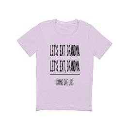 Let's Eat Grandma - Commas Save Lives T Shirt | Funny, Typography 