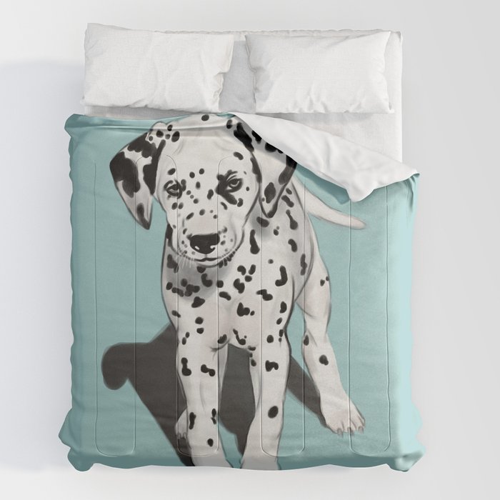 Dalmatian Puppy Comforter by WaterFly Studio Society6