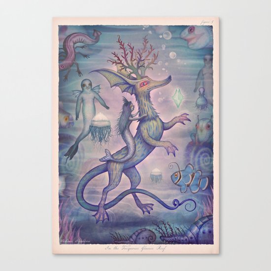 In the Turquoise Glacier Reef Canvas Print