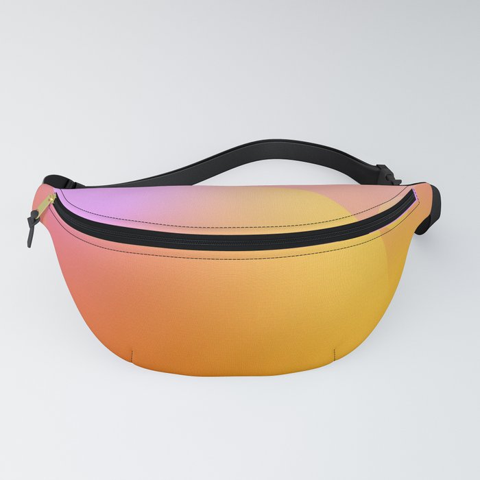 Color Gradient - Colorful Bright Abstract Art Design Pattern in Pink Red and Yellow Fanny Pack