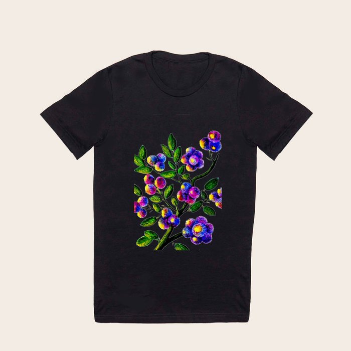 Blue Pink Yelow Flower Branch Clip Art T Shirt by Costa Society6