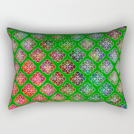 Peek A Boo Colors Rectangular Pillow