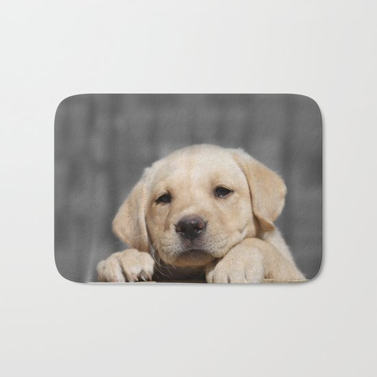A dog in Bag Bath Mat
