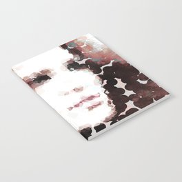 Within Abstract Textured Portrait of a Woman Notebook