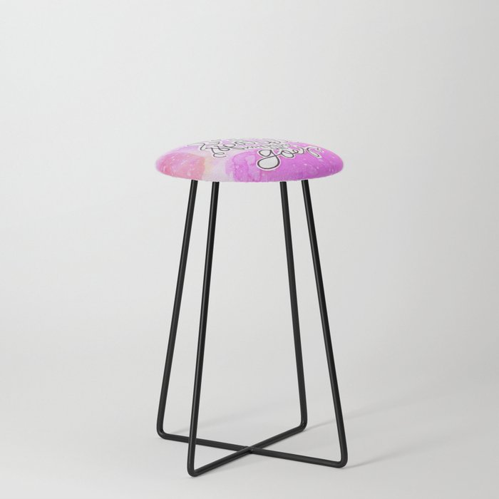 She Leaves A Little Sparkle II Counter Stool