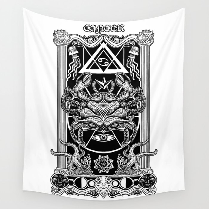 Abyss Cancer Obscurity Wall Tapestry