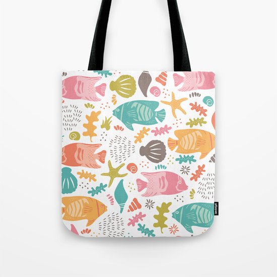 Retro Fish Tote Bag