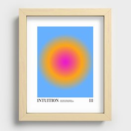 Gradient Angel Numbers: Intuition Recessed Framed Print